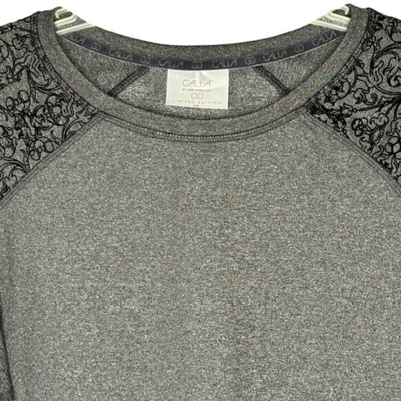 CALIA/Carrie Underwood Limited Edition Velvet Detail Pullover - Onyx - M - Picture 5 of 12